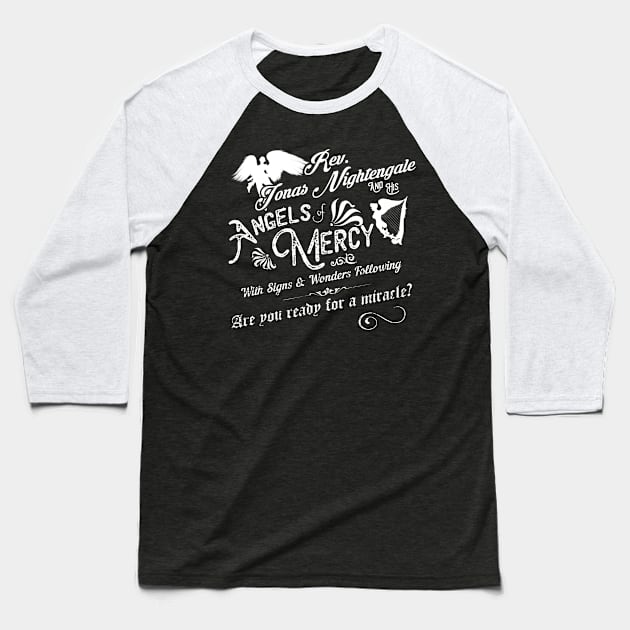 Leap of Faith, distressed Baseball T-Shirt by MonkeyKing